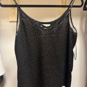 Skies Are Blue Charcoal Leopard Cami